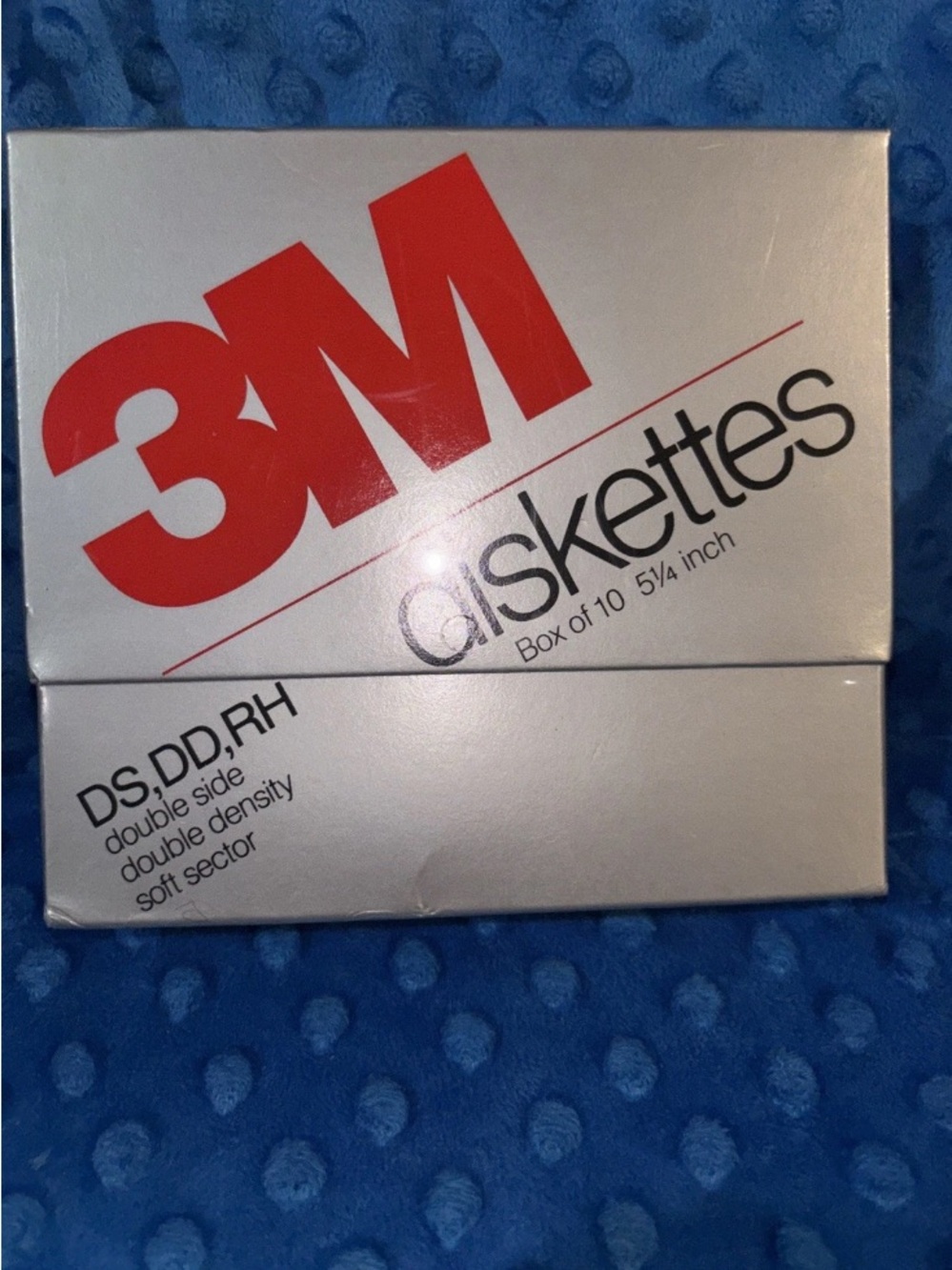 New 3M 5 1/4 Inch Diskettes Box Of 10 DS, DD, RH Sealed